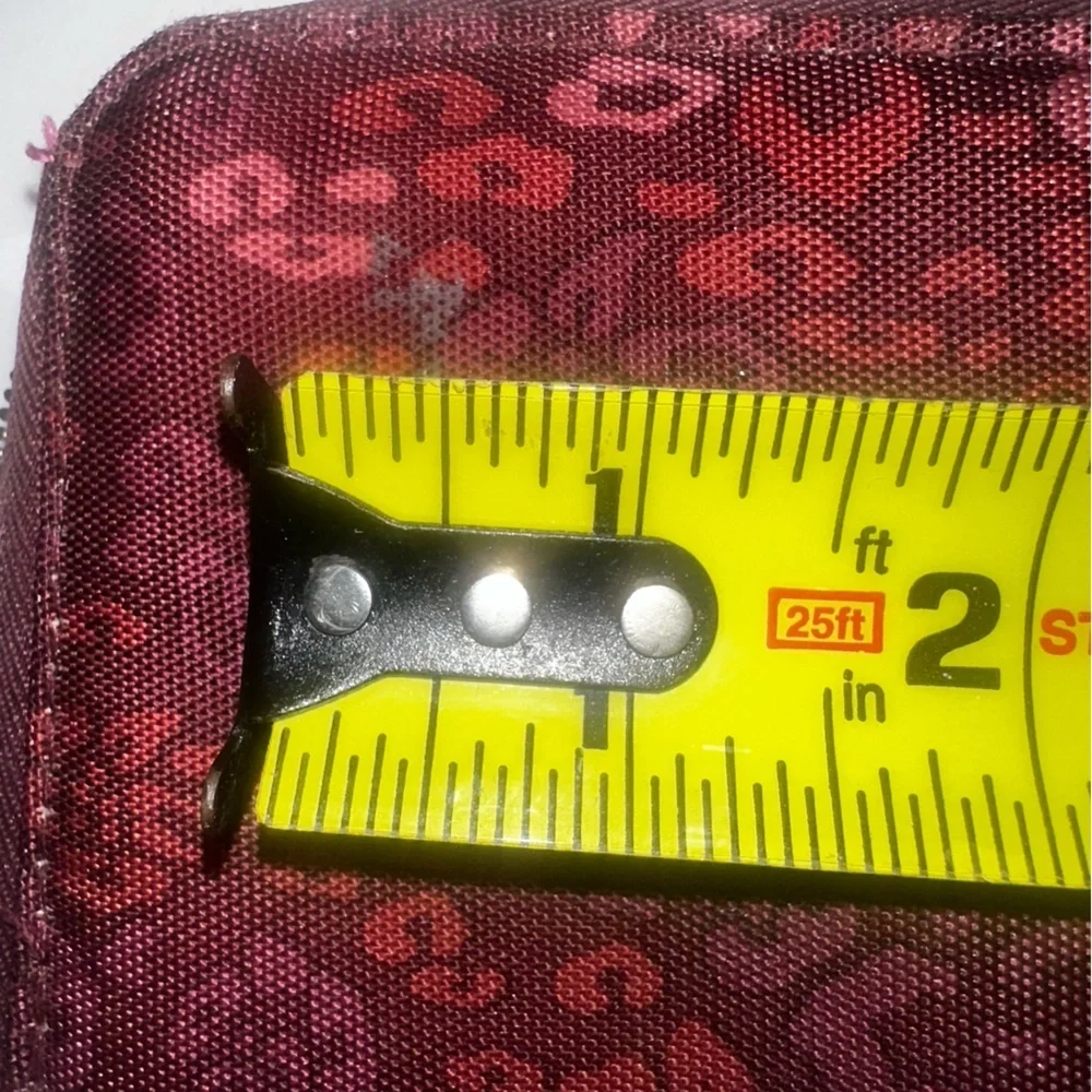 Travelon RFID Blocking Zip-Around Wristlet Wallet - Burgundy Floral Leopard